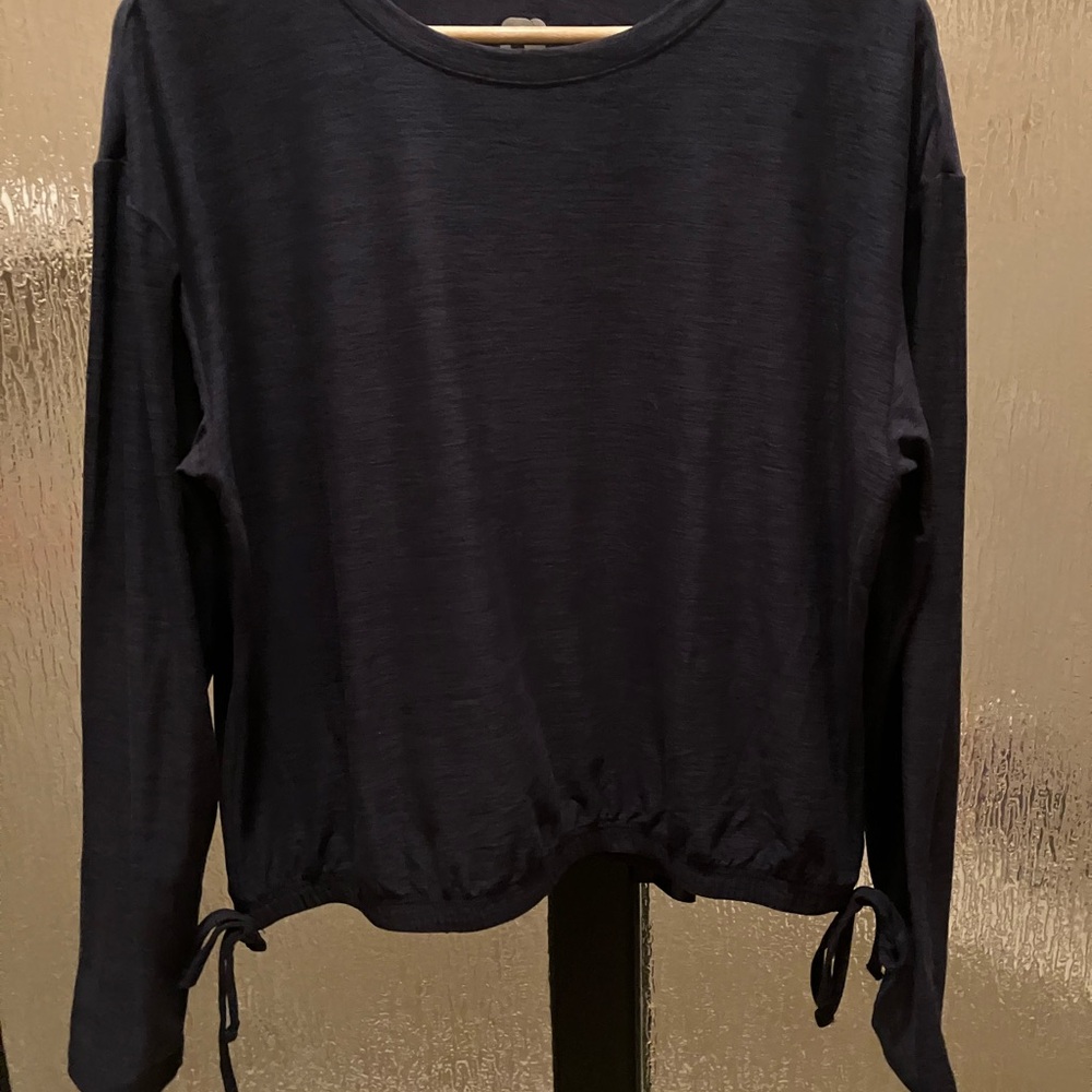 Navy Long Sleeve Women's Casual Top